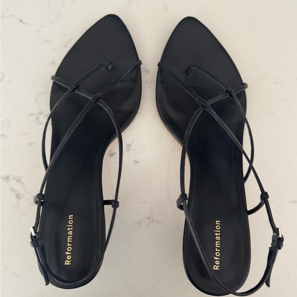 Reformation Black Daphne Heeled Sandal - Picture 3 of 4